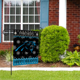 Panthers - Cr Winter Snowflake Garden Flag