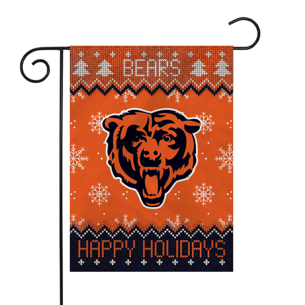 Bears Winter Snowflake Garden Flag