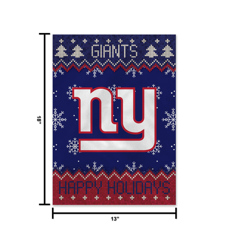 Giants - Ny Winter Snowflake Garden Flag