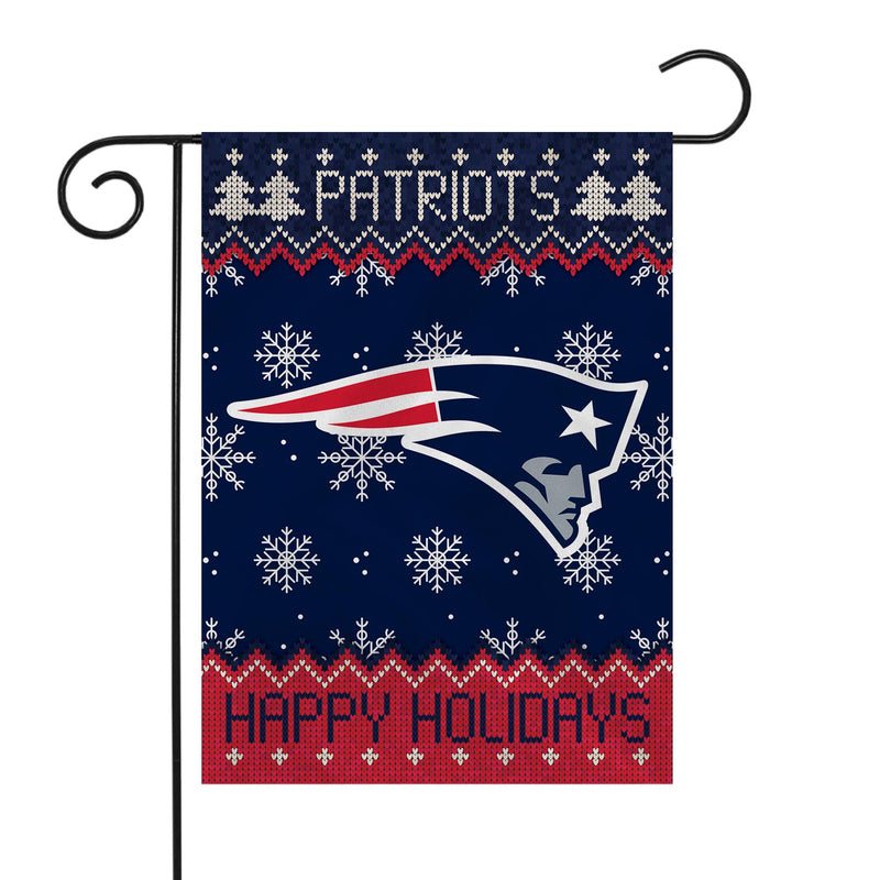 Patriots Winter Snowflake Garden Flag