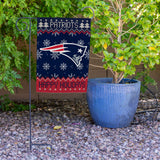 Patriots Winter Snowflake Garden Flag