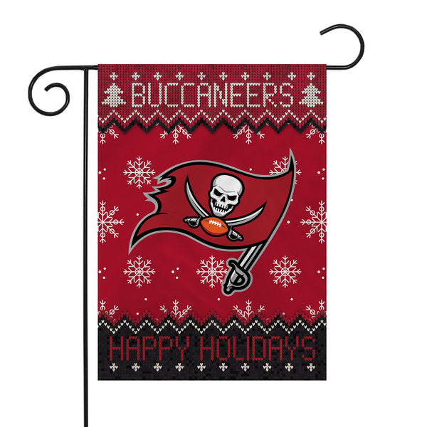Buccaneers Winter Snowflake Garden Flag