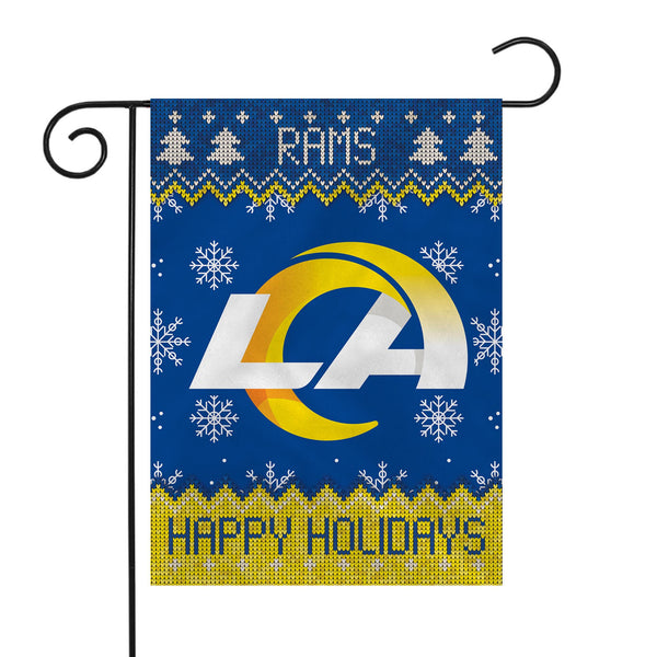 Rams Winter Snowflake Garden Flag