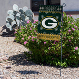 Packers Winter Snowflake Garden Flag