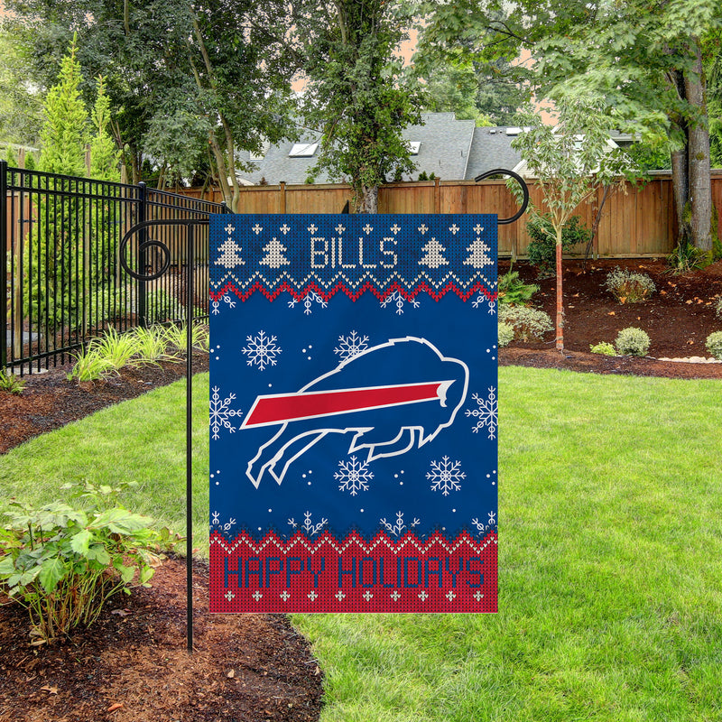 Bills Winter Snowflake Garden Flag