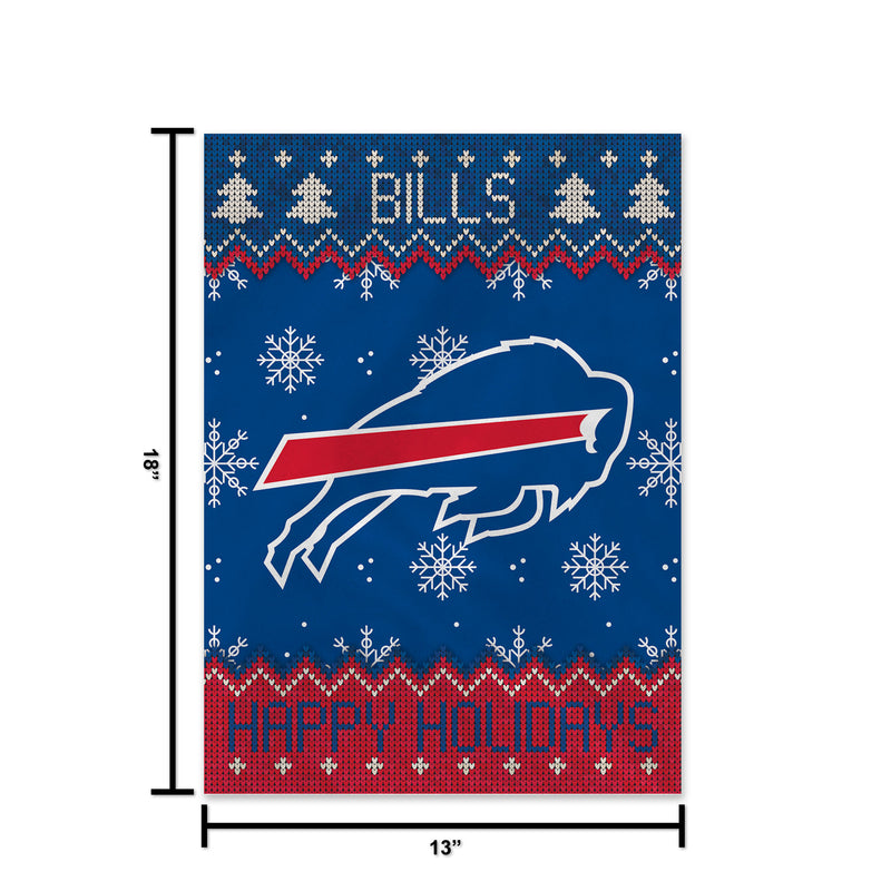 Bills Winter Snowflake Garden Flag
