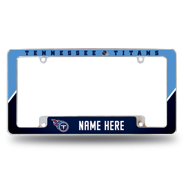 Titans Personalized All Over Chrome Frame