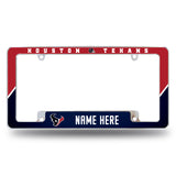 Texans Personalized All Over Chrome Frame