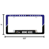 Ravens Personalized All Over Chrome Frame