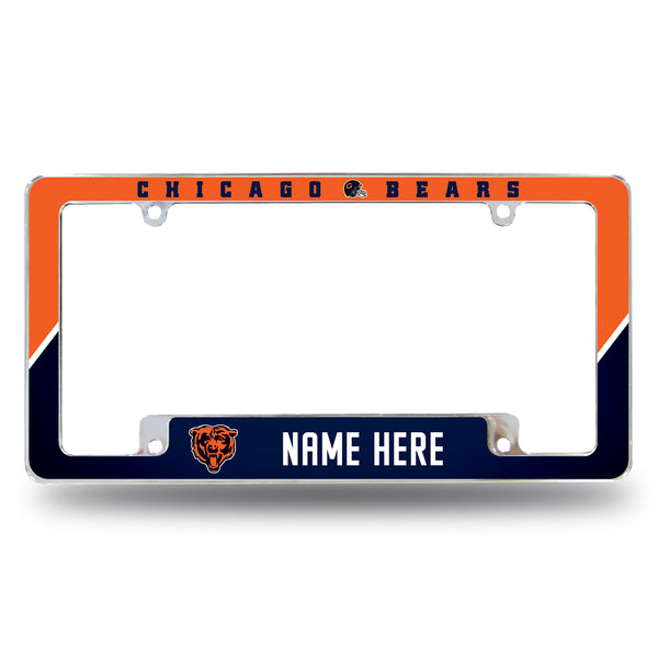 Bears Personalized All Over Chrome Frame