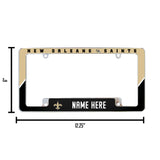 Saints Personalized All Over Chrome Frame