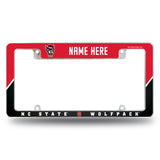 North Carolina State Personalized All Over Chrome Frame