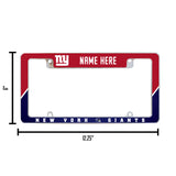 Giants - Ny Personalized All Over Chrome Frame