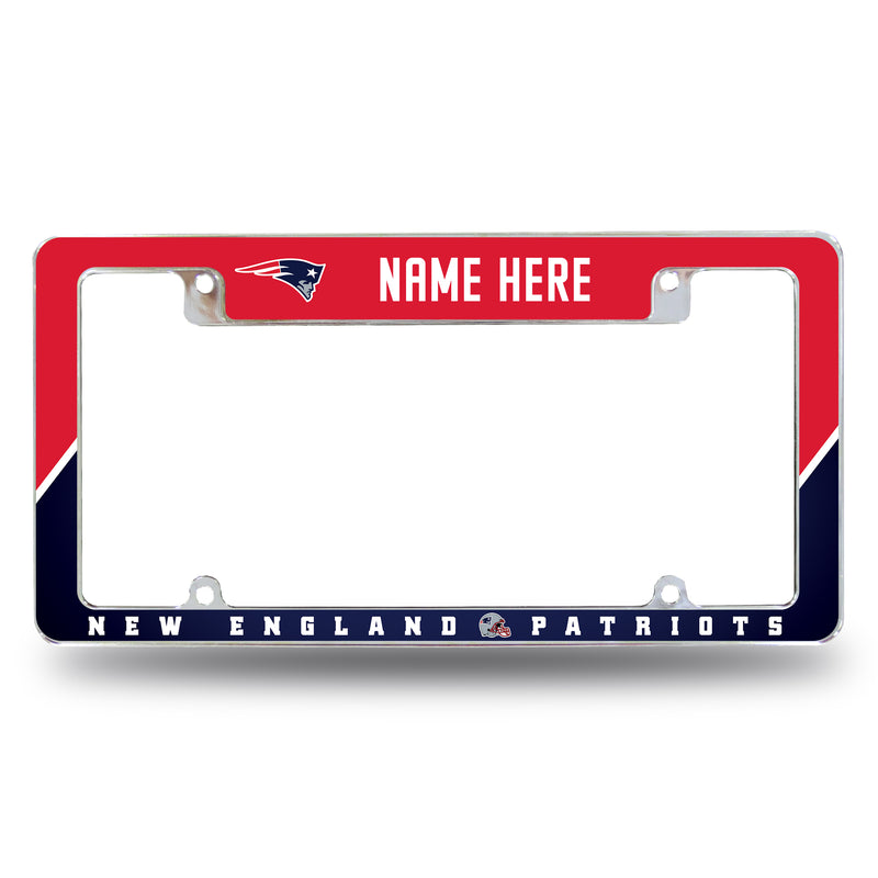 Patriots Personalized All Over Chrome Frame