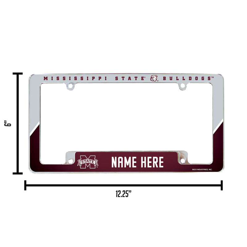 Mississippi State Personalized All Over Chrome Frame