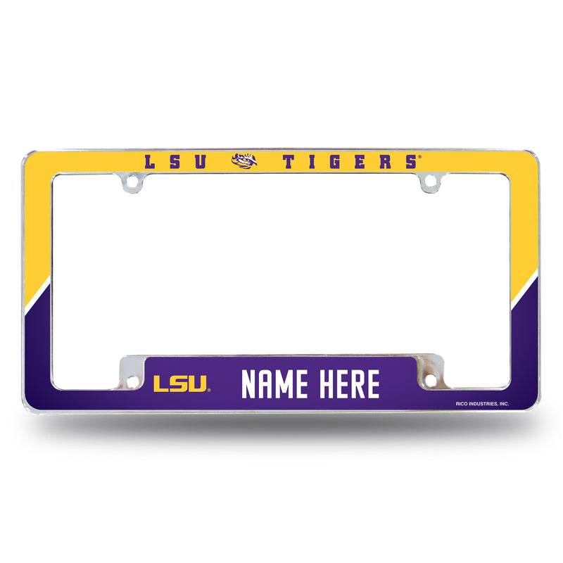 Lsu Personalized All Over Chrome Frame