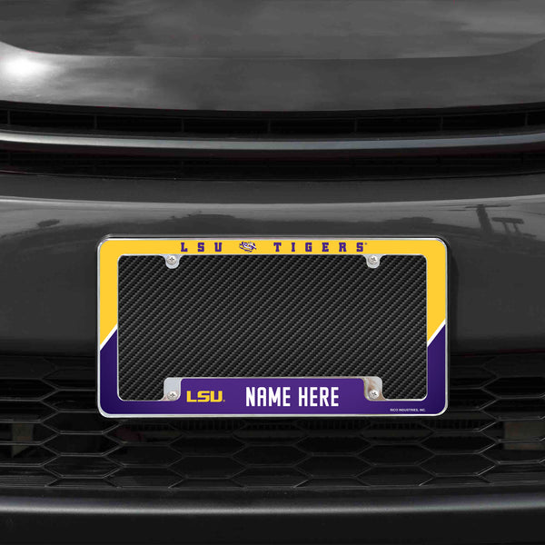 Lsu Personalized All Over Chrome Frame
