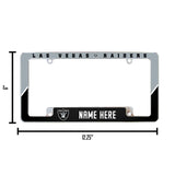 Raiders Personalized All Over Chrome Frame