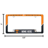 Tennessee University Personalized All Over Chrome Frame