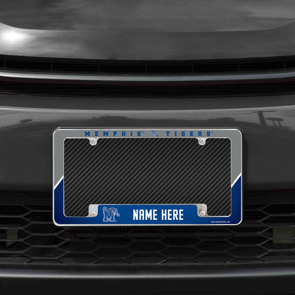 Memphis Tigers Personalized All Over Chrome Frame