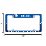 Kentucky University Personalized All Over Chrome Frame