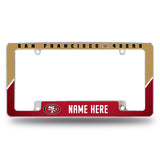49Ers Personalized All Over Chrome Frame