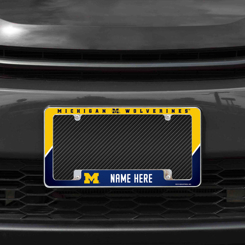 Michigan University Personalized All Over Chrome Frame