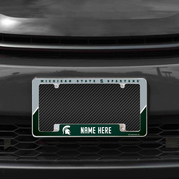 Michigan State Personalized All Over Chrome Frame
