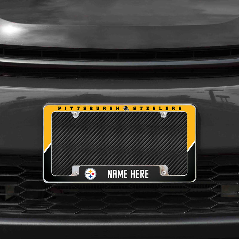 Steelers Personalized All Over Chrome Frame