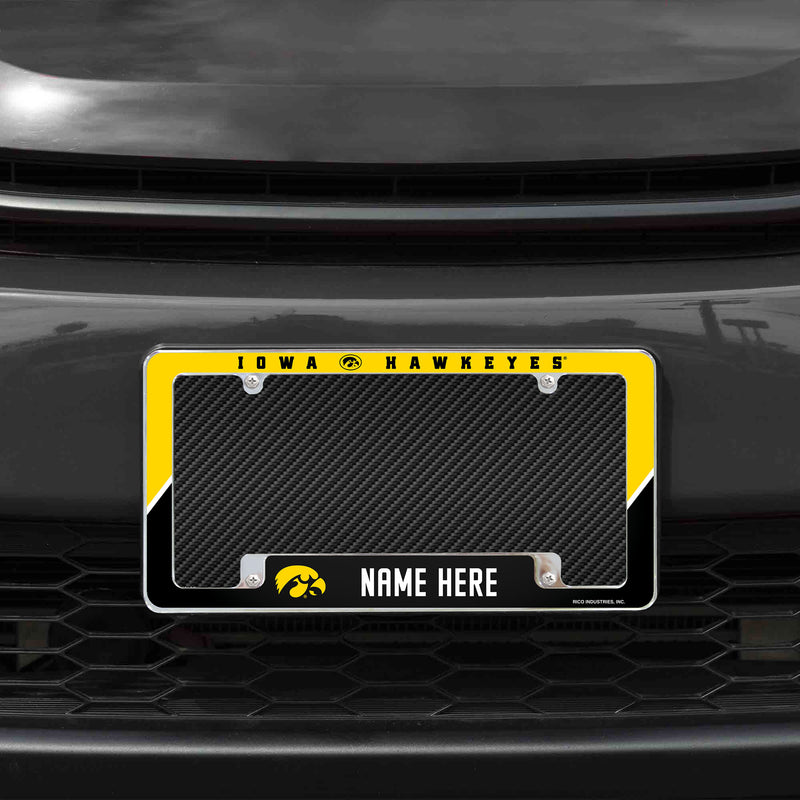 Iowa University Personalized All Over Chrome Frame