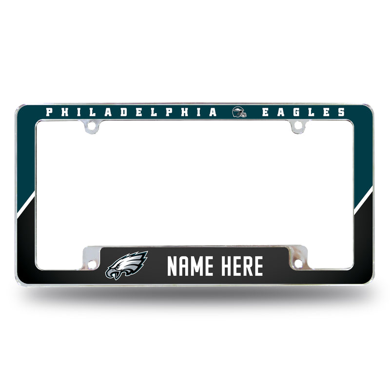 Eagles Personalized All Over Chrome Frame