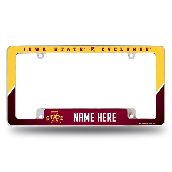 Iowa State University Personalized All Over Chrome Frame