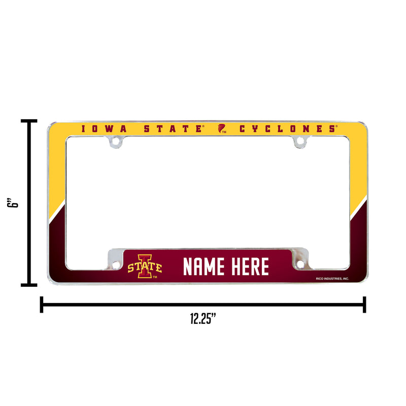 Iowa State University Personalized All Over Chrome Frame