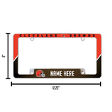 Browns Personalized All Over Chrome Frame