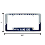 Seahawks Personalized All Over Chrome Frame