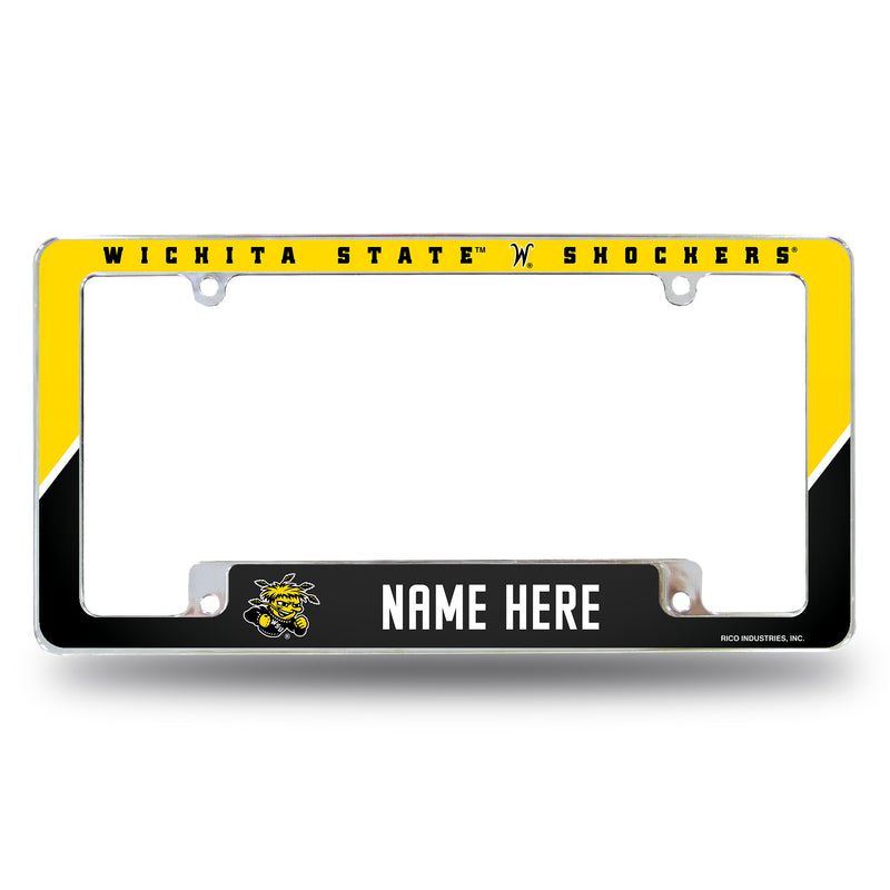 Wichita State Personalized All Over Chrome Frame