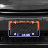 Virginia University Personalized All Over Chrome Frame