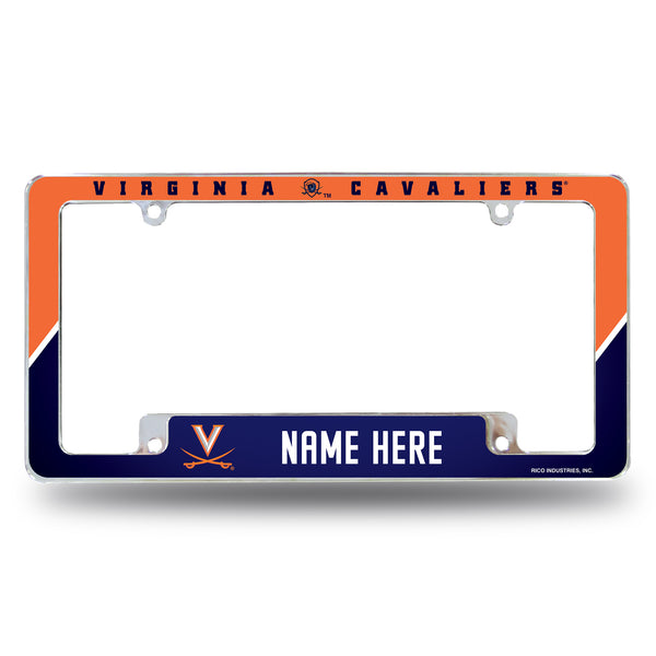 Virginia University Personalized All Over Chrome Frame