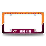 Virginia Tech Personalized All Over Chrome Frame