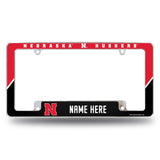 Nebraska University Personalized All Over Chrome Frame