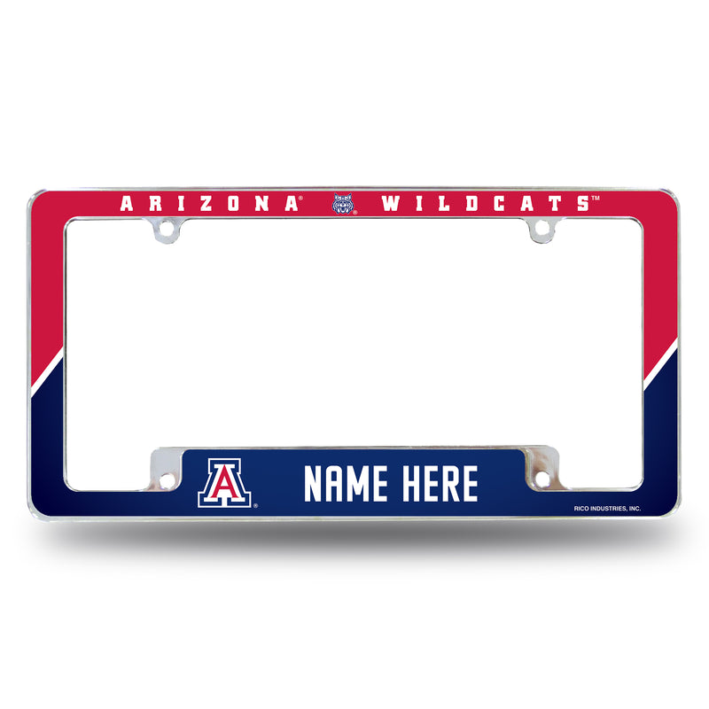 Arizona University Personalized All Over Chrome Frame