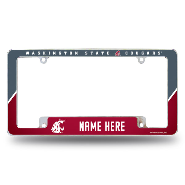 Washington State University Personalized All Over Chrome Frame