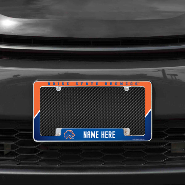 Boise State Personalized All Over Chrome Frame