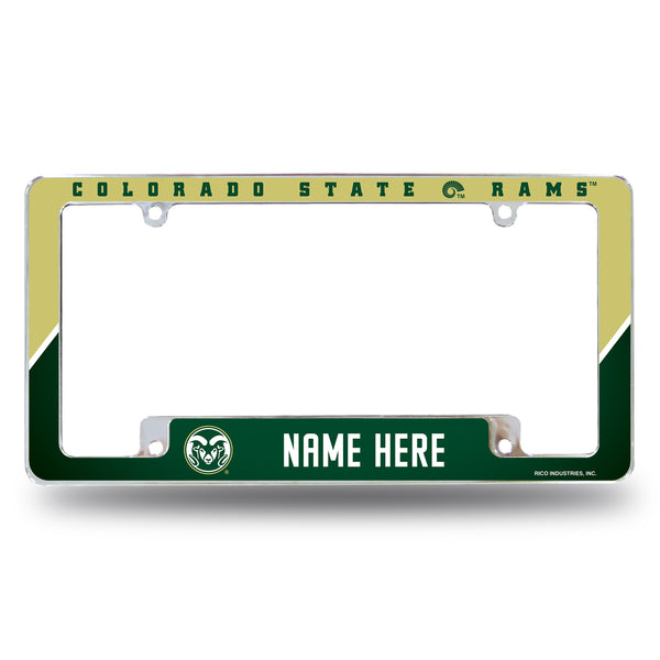 Colorado State Personalized All Over Chrome Frame