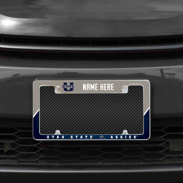Utah State University Personalized All Over Chrome Frame
