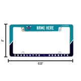 Hornets Personalized All Over Chrome Frame