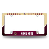 Coyotes Personalized All Over Chrome Frame