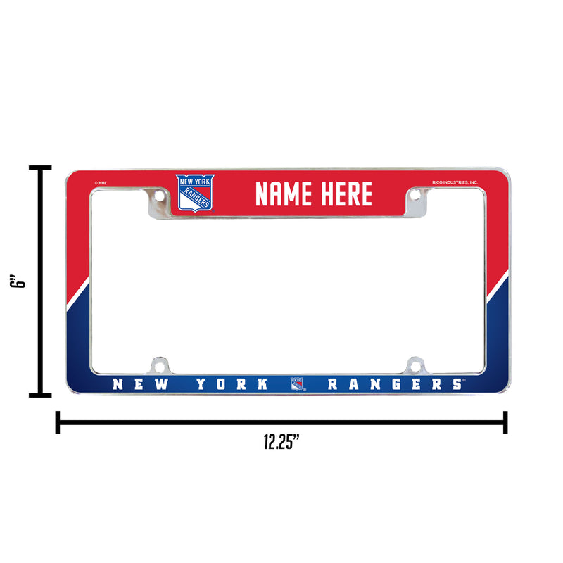 Rangers - Ny Personalized All Over Chrome Frame