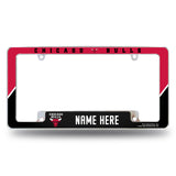 Bulls Personalized All Over Chrome Frame