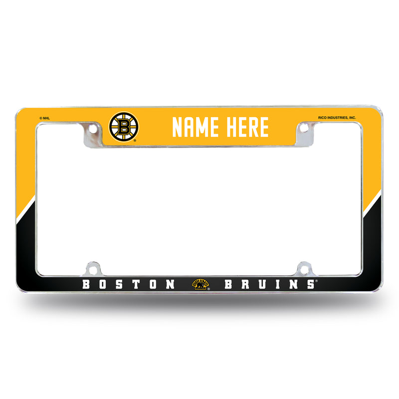 Bruins Personalized All Over Chrome Frame